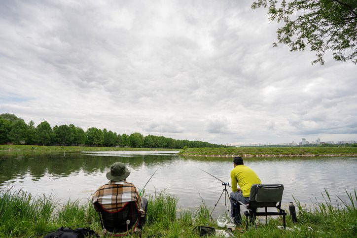 men fishing