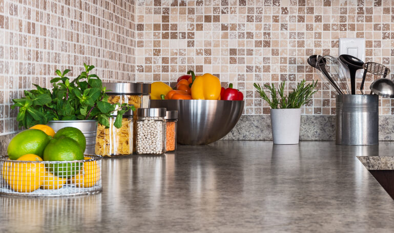 decluttered modern kitchen