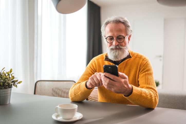man on phone