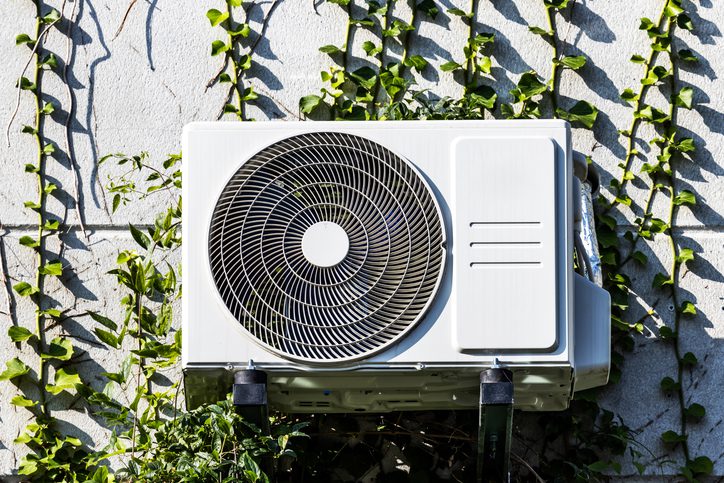 An exterior air conditioning unit