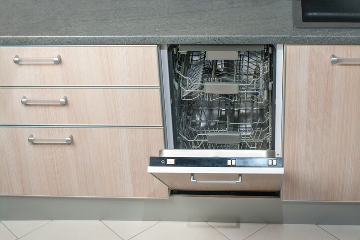 open dishwasher