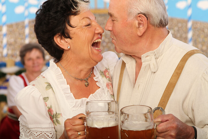 couple at beer festival