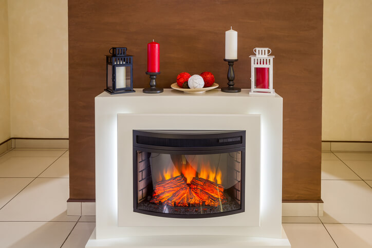Faux fireplace