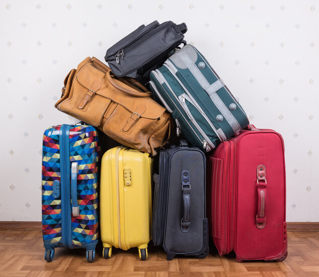 pile of suitcases