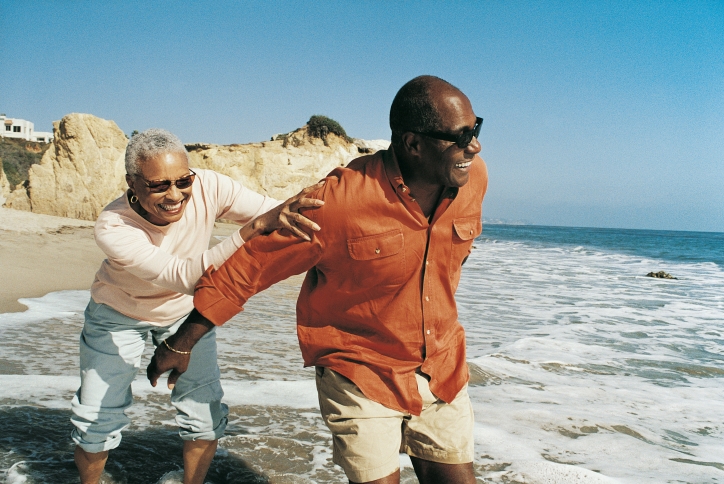 couple on beach