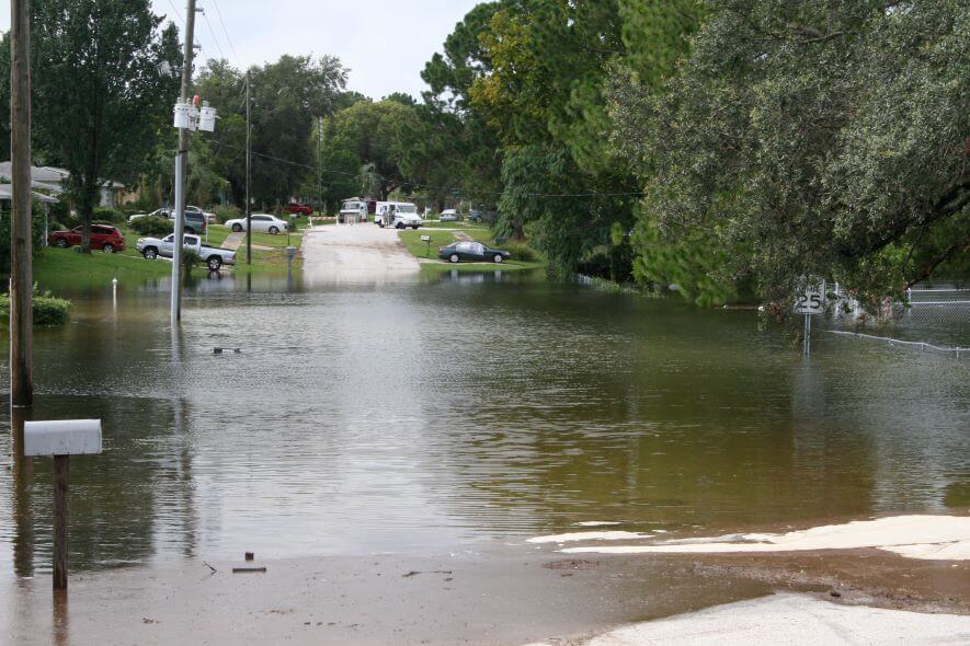 flooded street