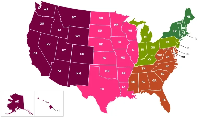 Commercial Large Property Contacts map