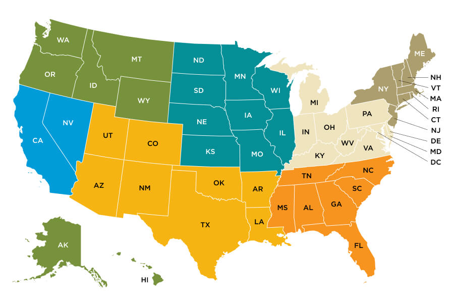 U.S. map