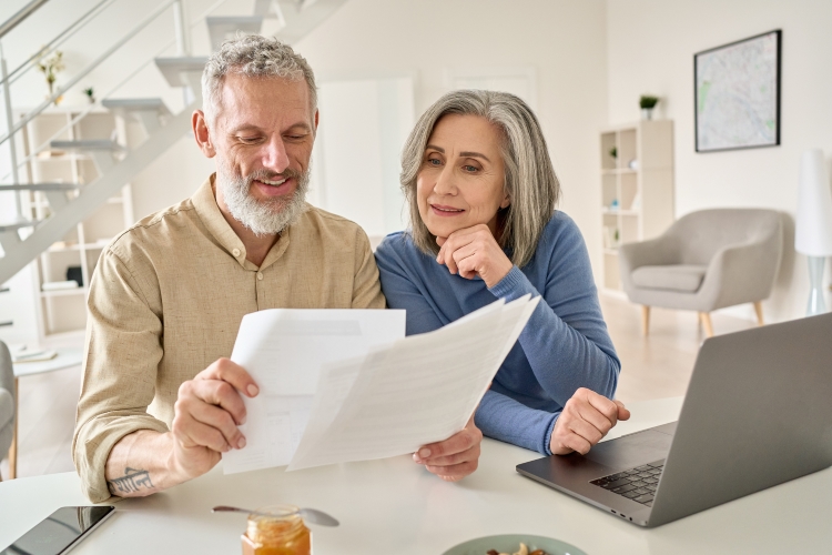 couple doing paperwork