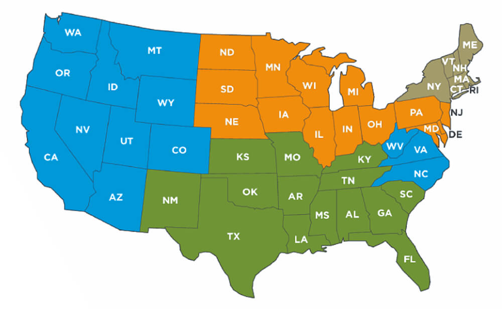 U.S. map