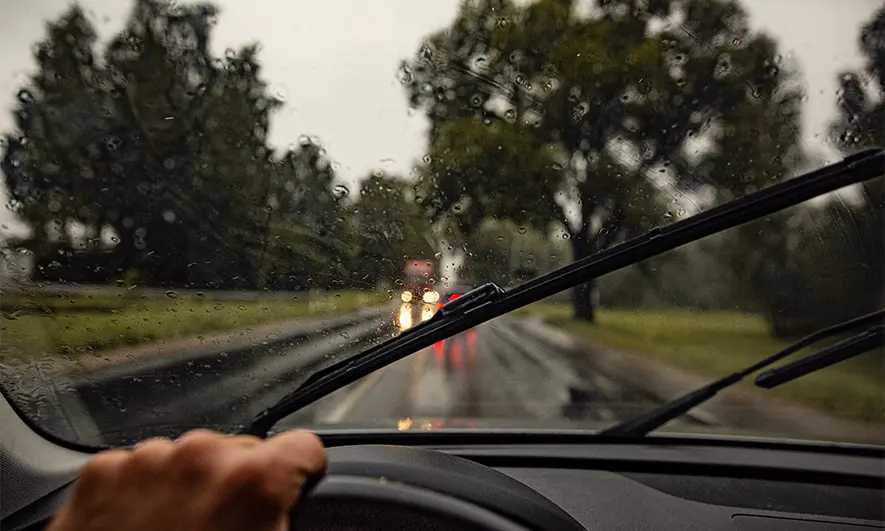 driving in the rain