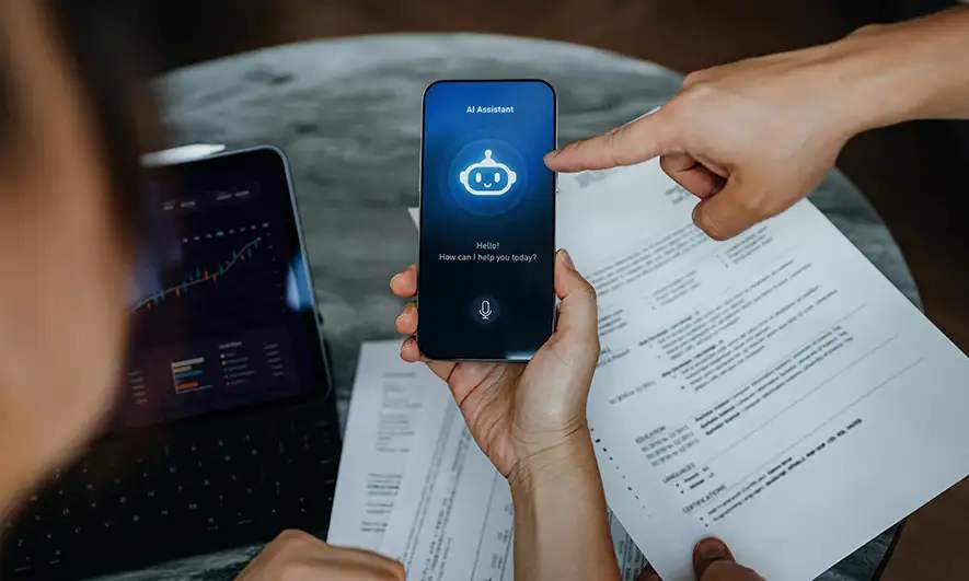 AI assistant on a cell phone
