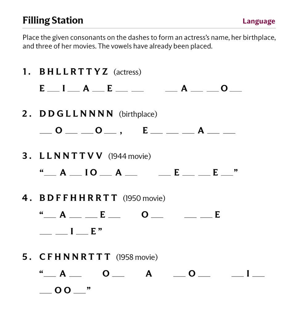 Filling Station