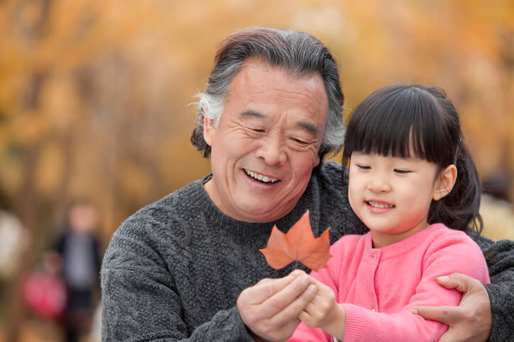 Leaf Peeping with Grandchild