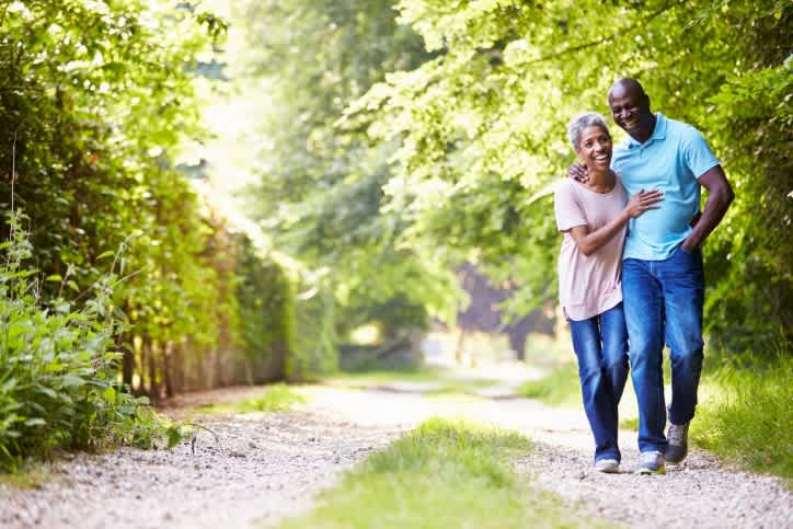 couple taking a walk
