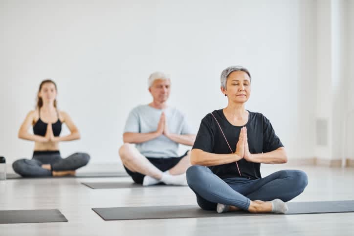 group yoga class