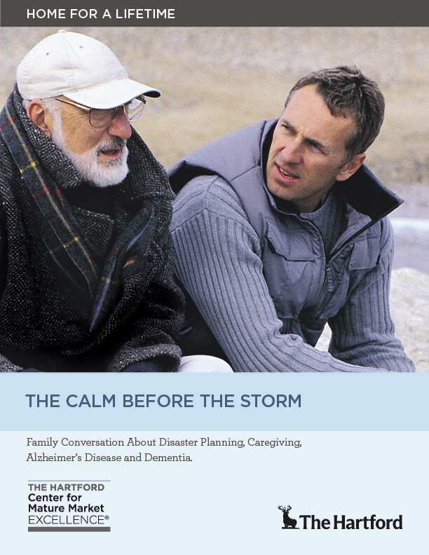 The Calm Before the Storm: Family Conversations About Disaster Planning, Caregiving, Alzheimer's Disease and Dementia
