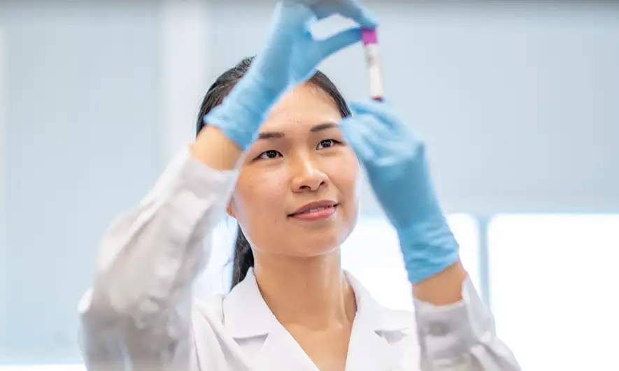 A scientist in their lab