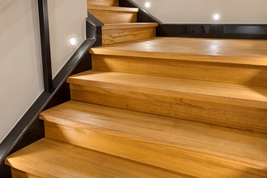 Lighting on a staircase
