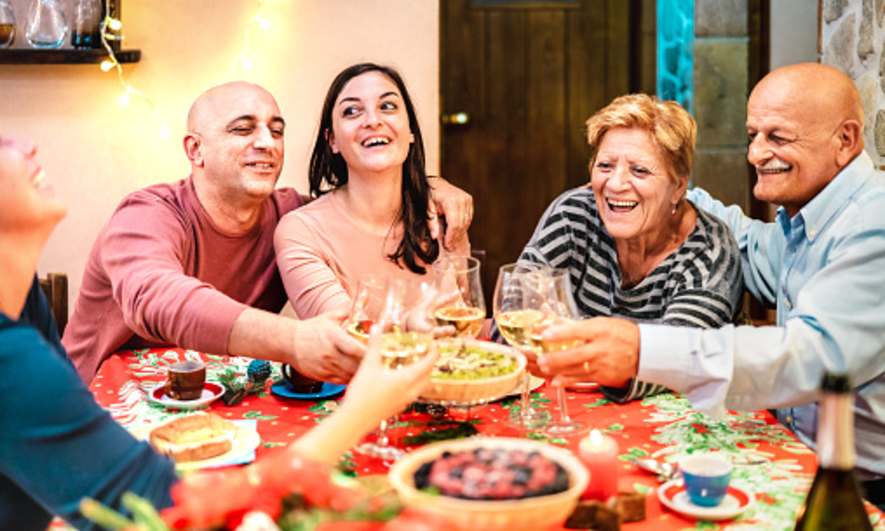 Family Avoiding Holiday Stress