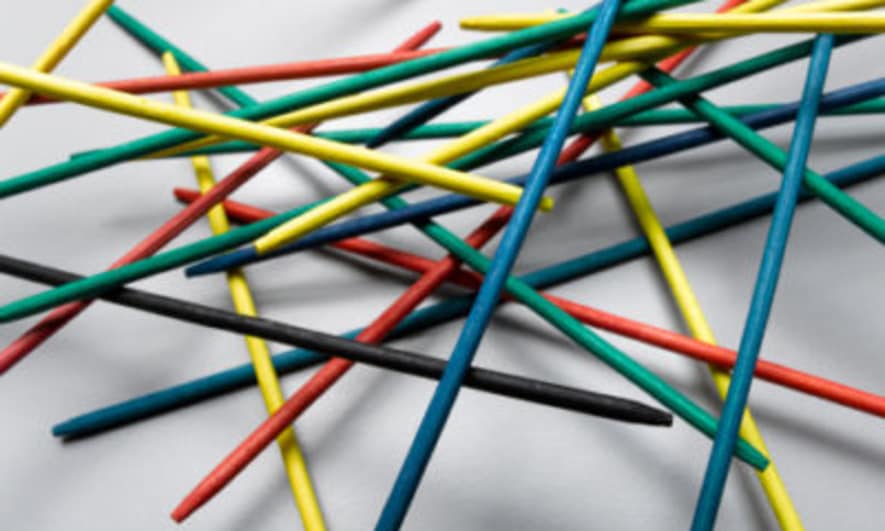 pile of colorful sticks