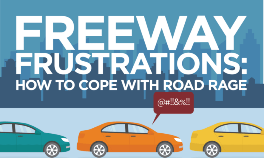 Cartoon of cars in traffic