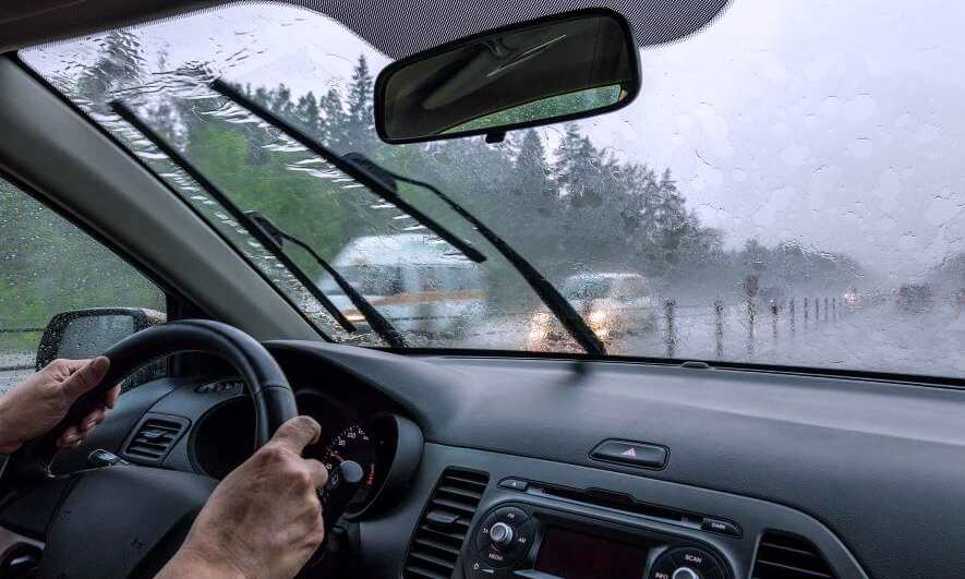 driving in rain