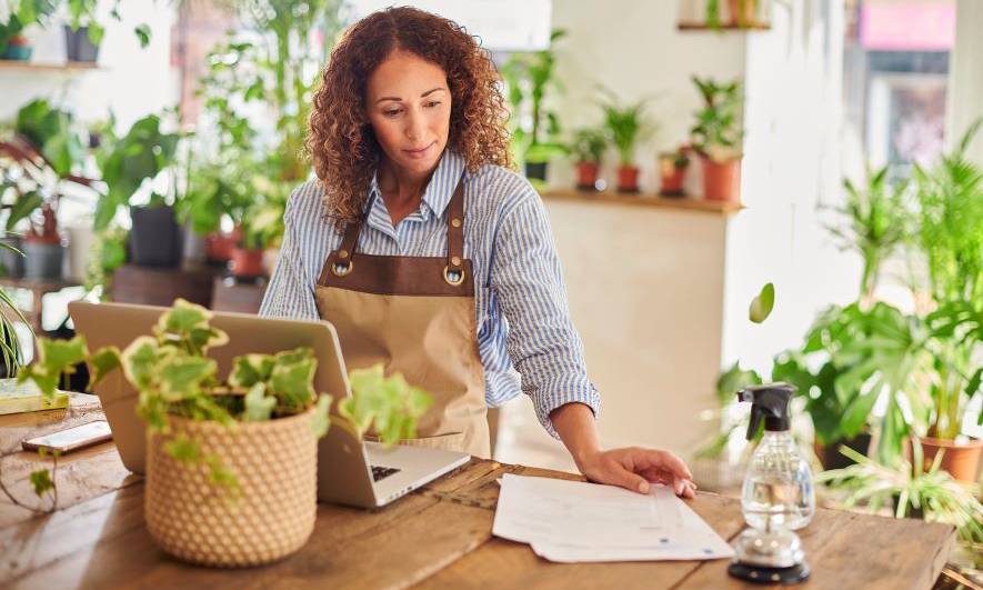 small business owner reviewing their financial checklist