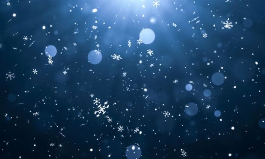 snow flakes and dark blue background