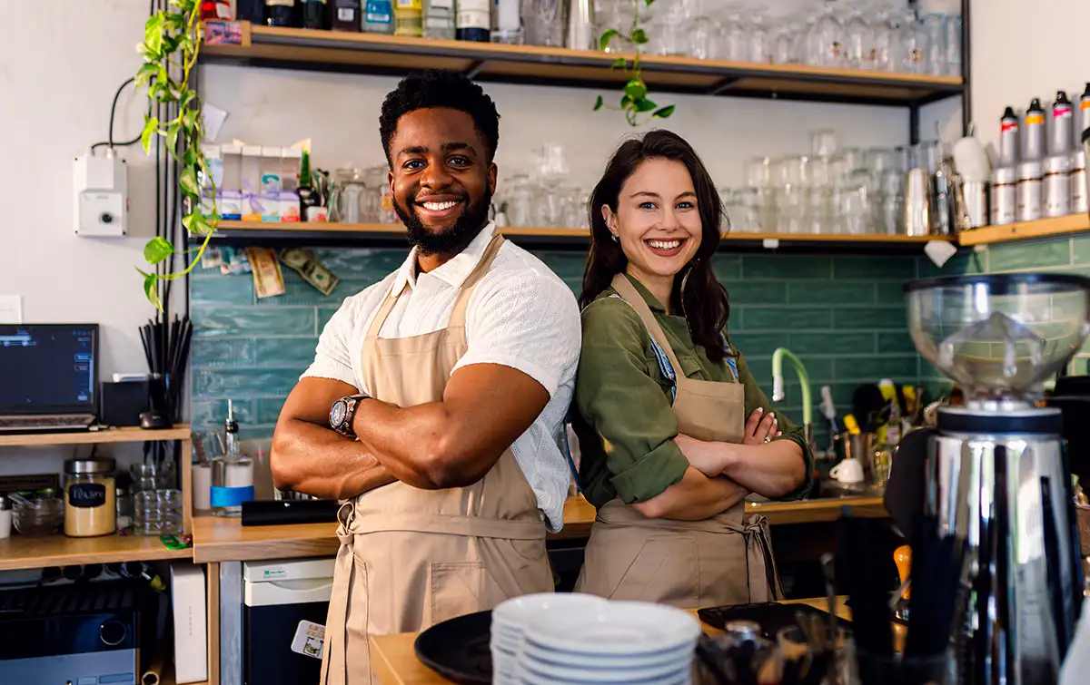 business owners happy with the small business partner program from The Hartford