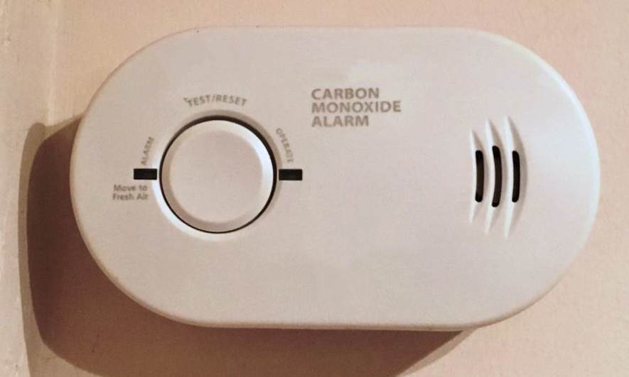 A carbon monoxide alarm