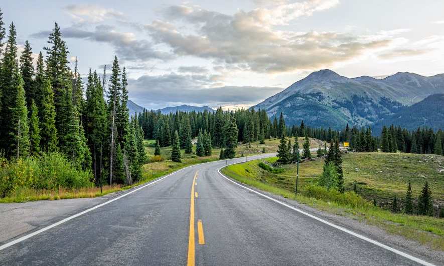 Scenic Road in the United States of America