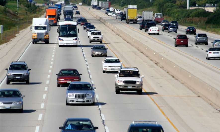 Traffic on a highway