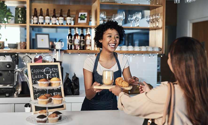 small business owner protected by Coffee Shop Insurance