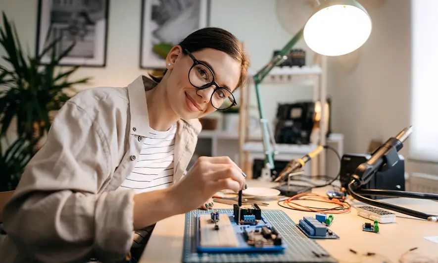 business owner protected by computer repair business insurance