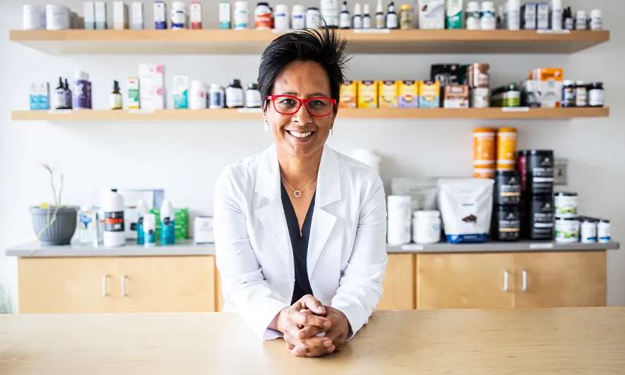 female business owner protected by dietary supplement insurance