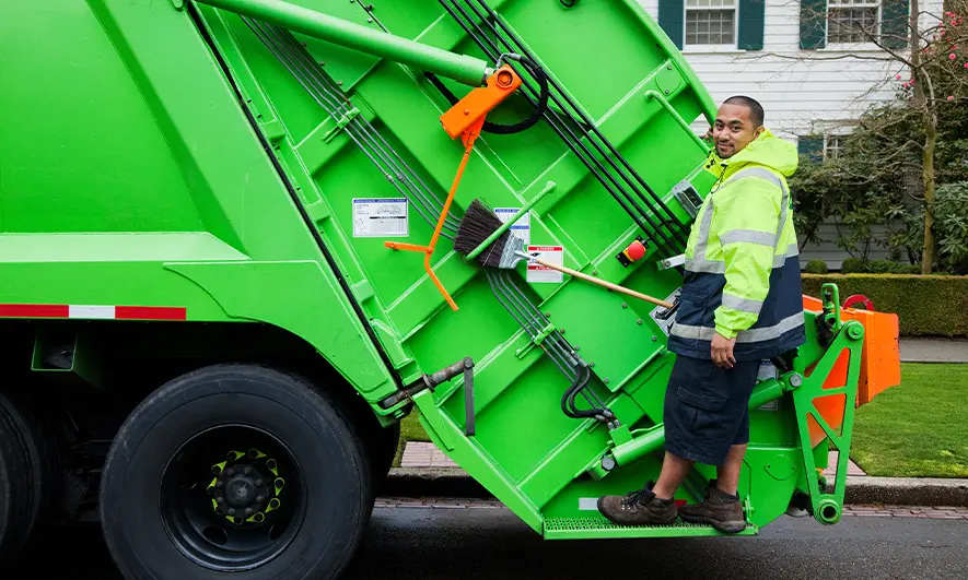 business owner protected by garbage collection insurance