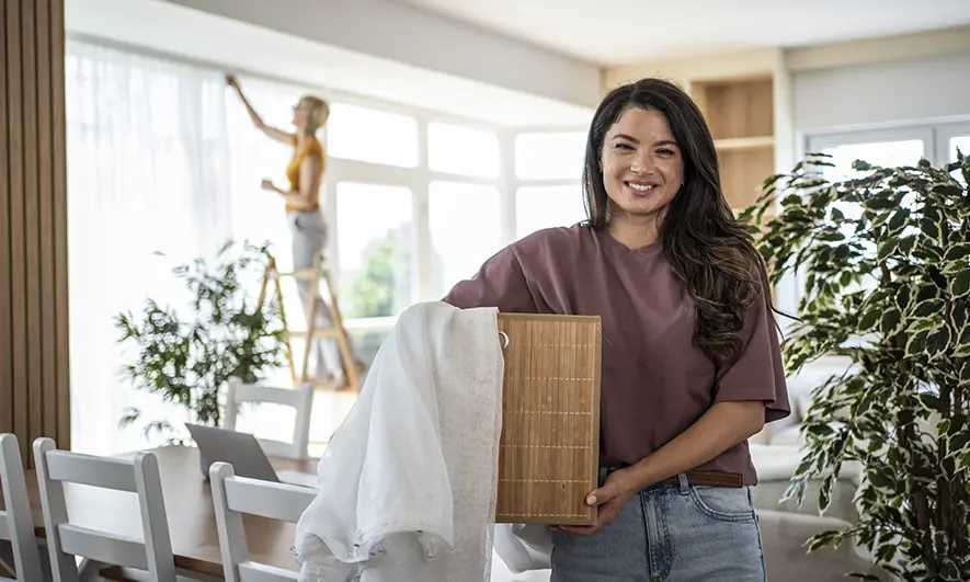 female business owners protected by home staging insurance
