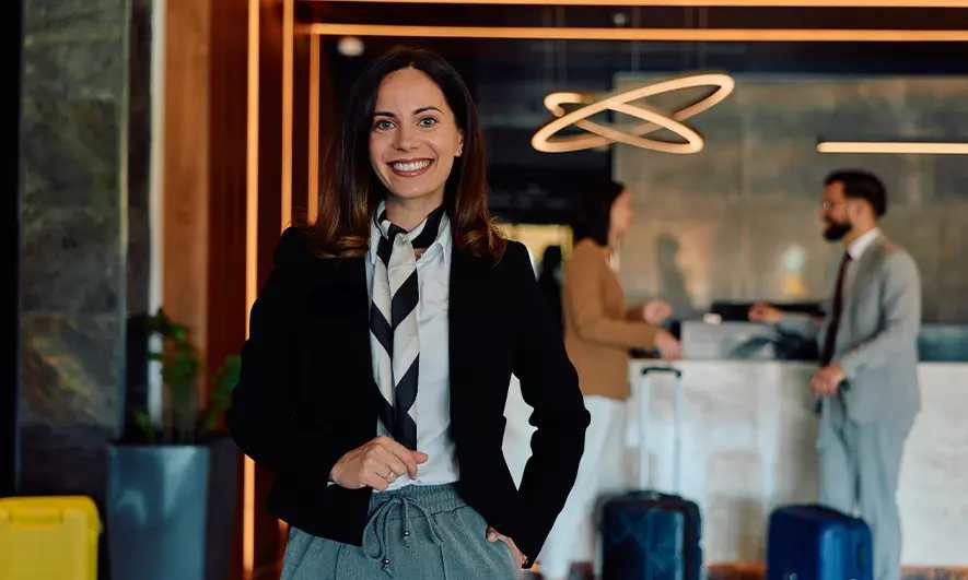 business owner protected by hospitality business insurance