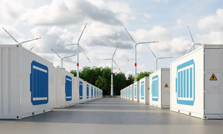 Inland battery storage