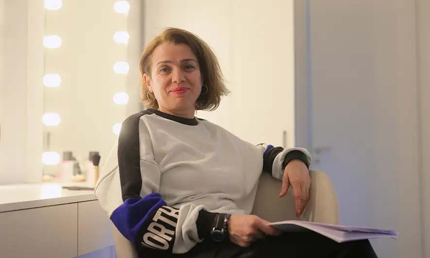 female professional protected by insurance for actors