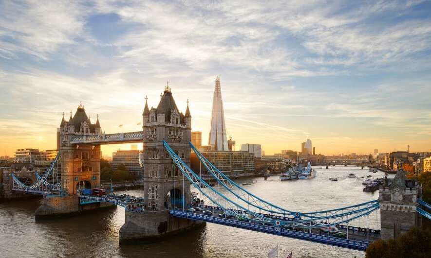 london bridge at sunset