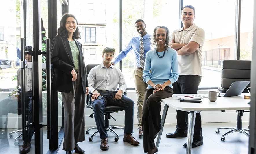 Group of office workers