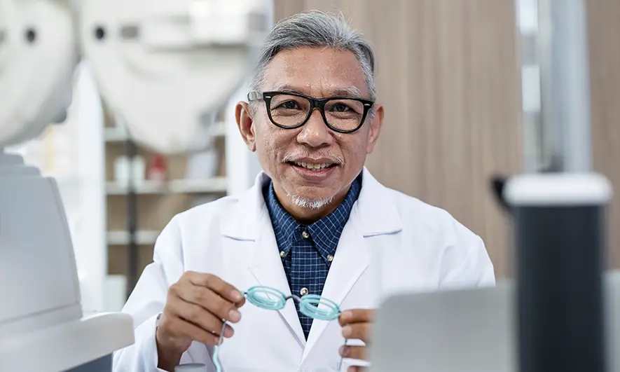 business owner protected by ophthalmologist insurance