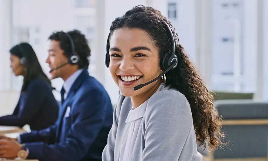 call center agents helping customers