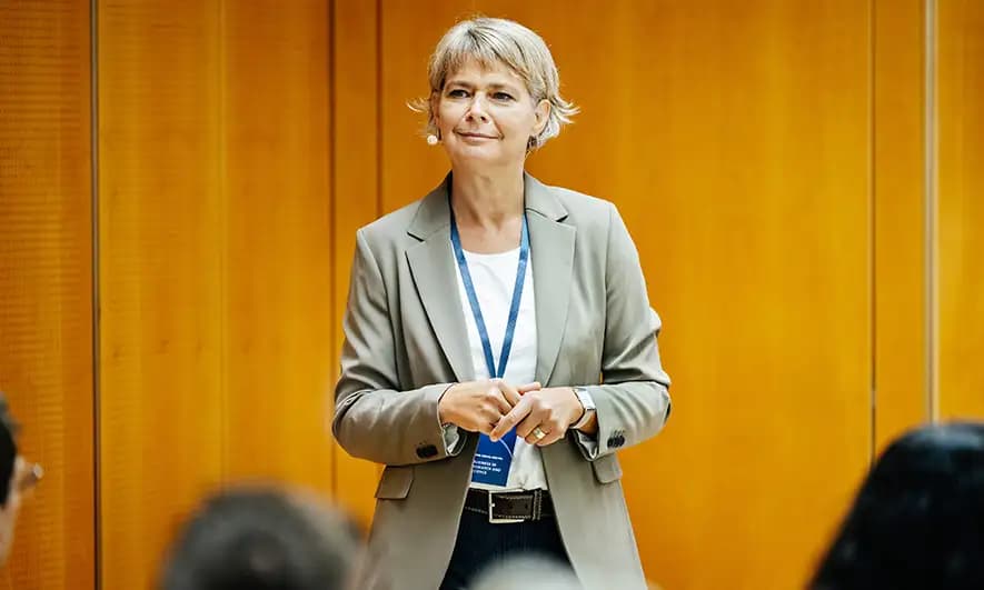 female business owner protected by speaker insurance