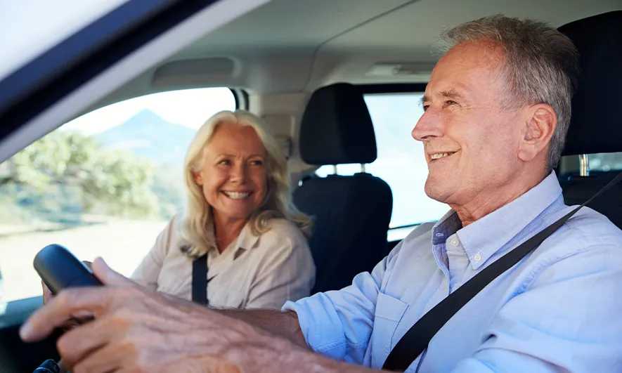 a driver feels secure having car insurance for seniors