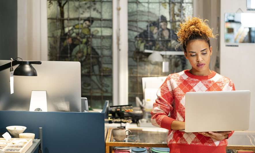 small business owner feels secure having certificate of liability insurance