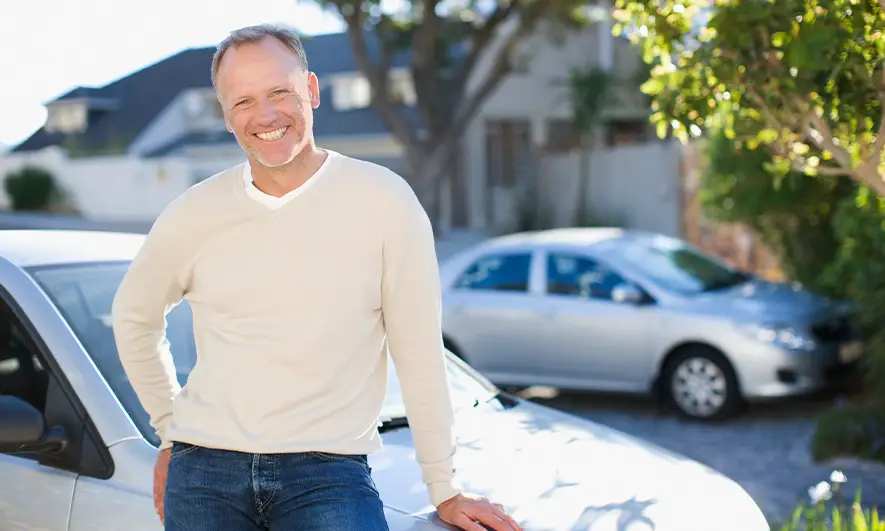 man pleased with gap insurance for cars from The Hartford