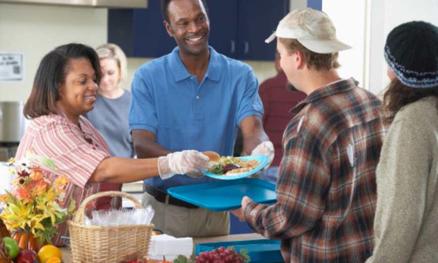 Helping at Soup Kitchen